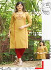 Pihu Fancy Ethnic Wear Heavy Cotton Designer Kurti Collection